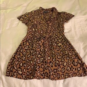 Leopard Print Mini Dress